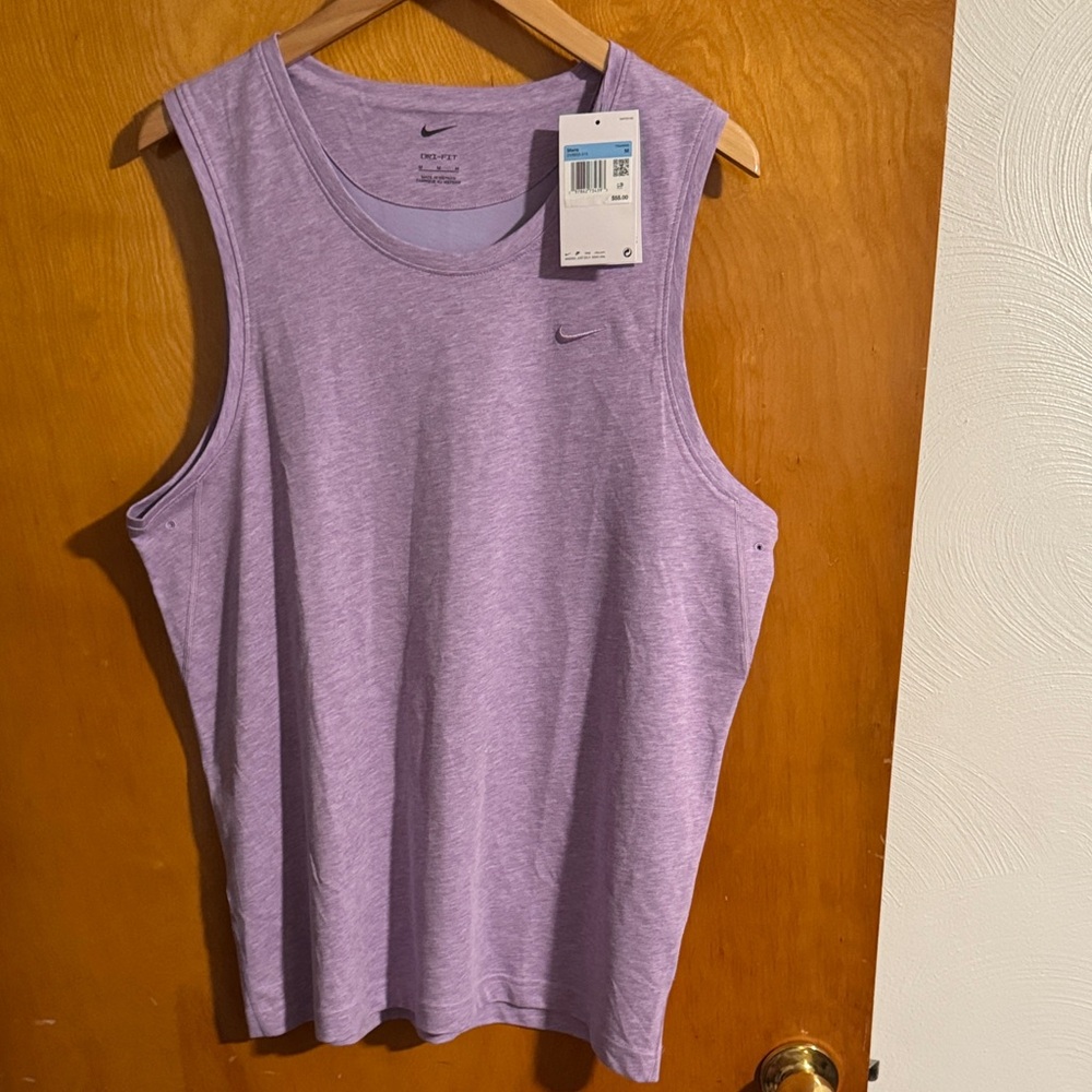Nike Tank Top Mens Medium Dri Fit Ventilated Purple